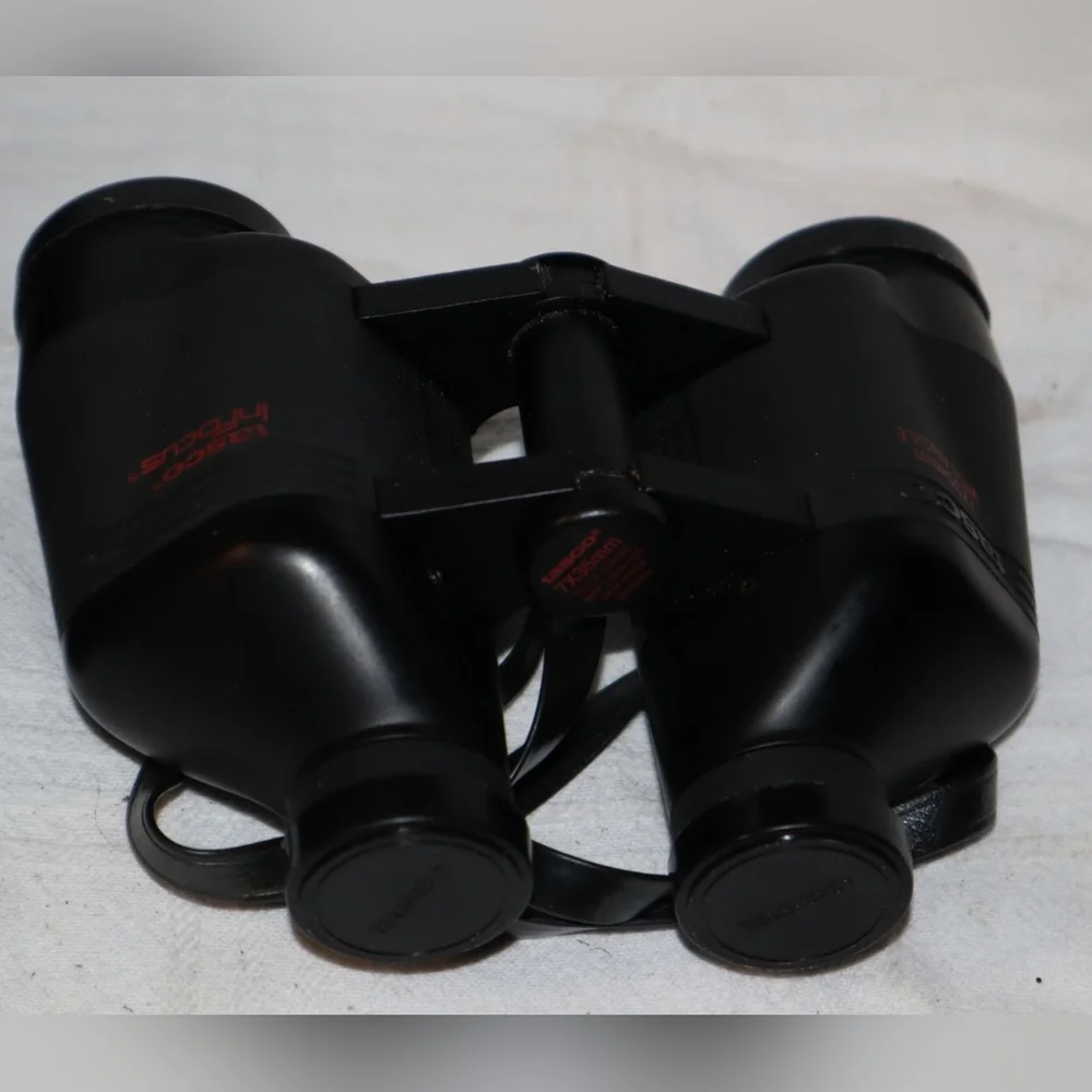 Vintage Black Binoculars - Classic 7x50 Optical Viewer